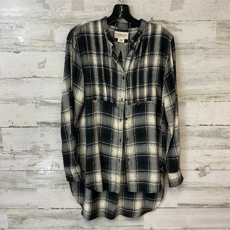 Top Long Sleeve By Denim & Supply By Ralph Lauren In Black, Size: M