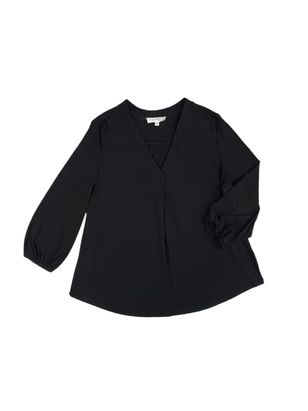 Top Long Sleeve By Vince Camuto In Black, Size: Xl