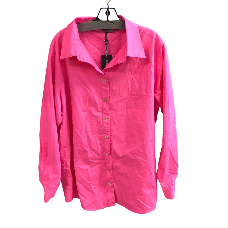 Top Long Sleeve By WHITE FOX In Pink, Size: S