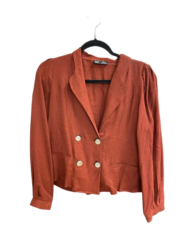 Top Long Sleeve By Zara In Orange, Size: S