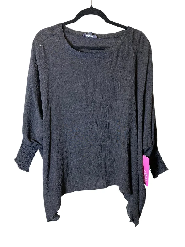 Top 3/4 Sleeve By Cmc In Black, Size: M