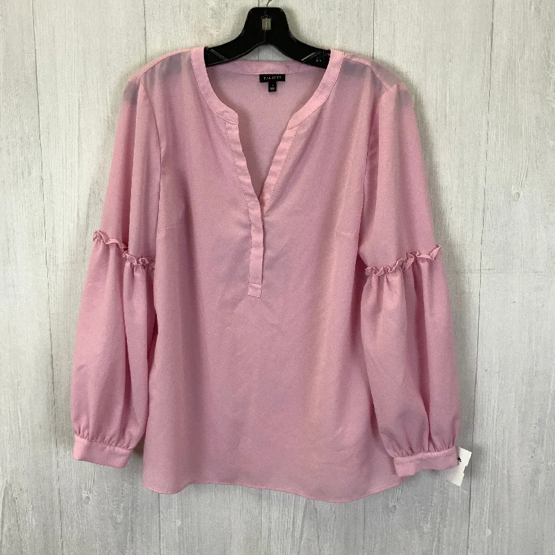 Top 3/4 Sleeve By Talbots In Pink, Size: M