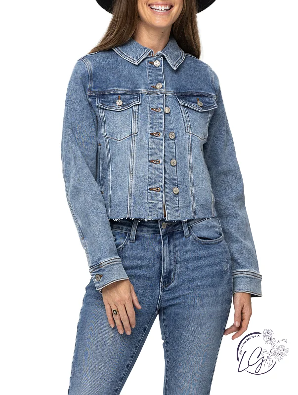 Aubree Denim Jacket w/ Howdy Embroidery by Judy Blue