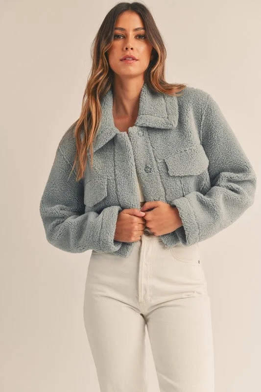 Leavenworth Sherpa Cropped Jacket - Final Sale