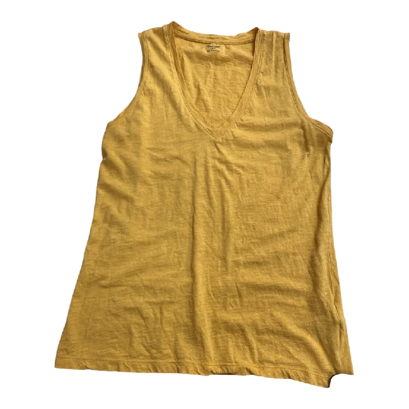 Top Sleeveless Basic By Madewell In Yellow, Size: S