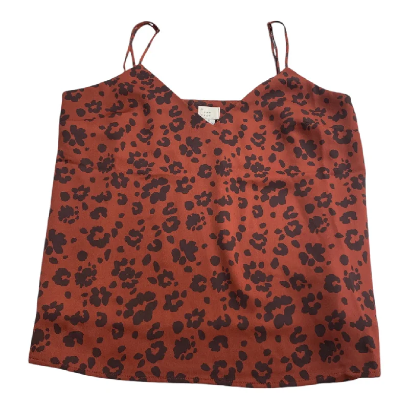 Top Sleeveless By A New Day In Animal Print, Size: S