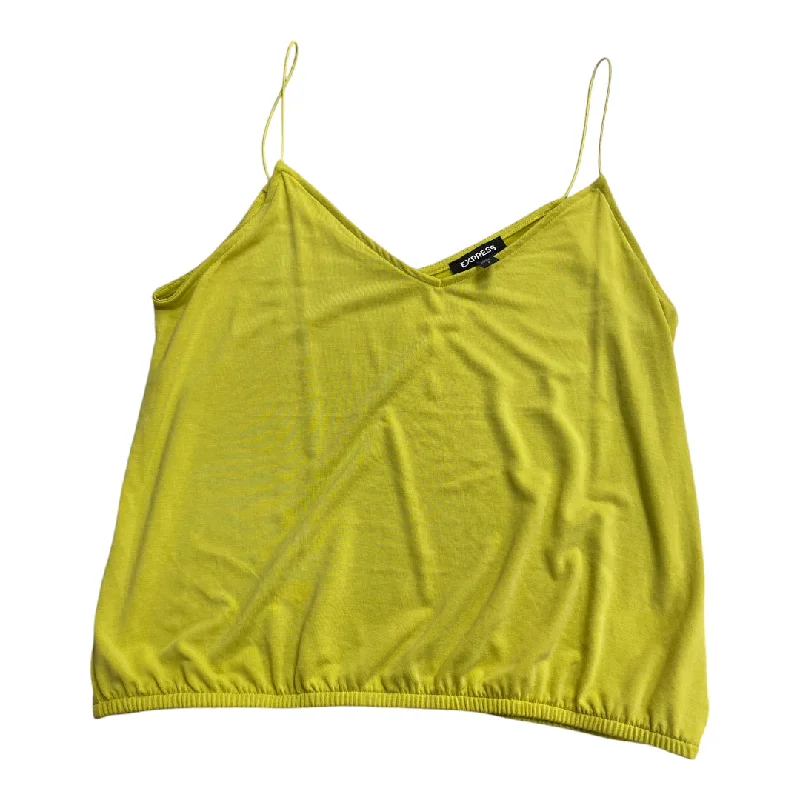 Top Sleeveless By Express In Yellow, Size: S