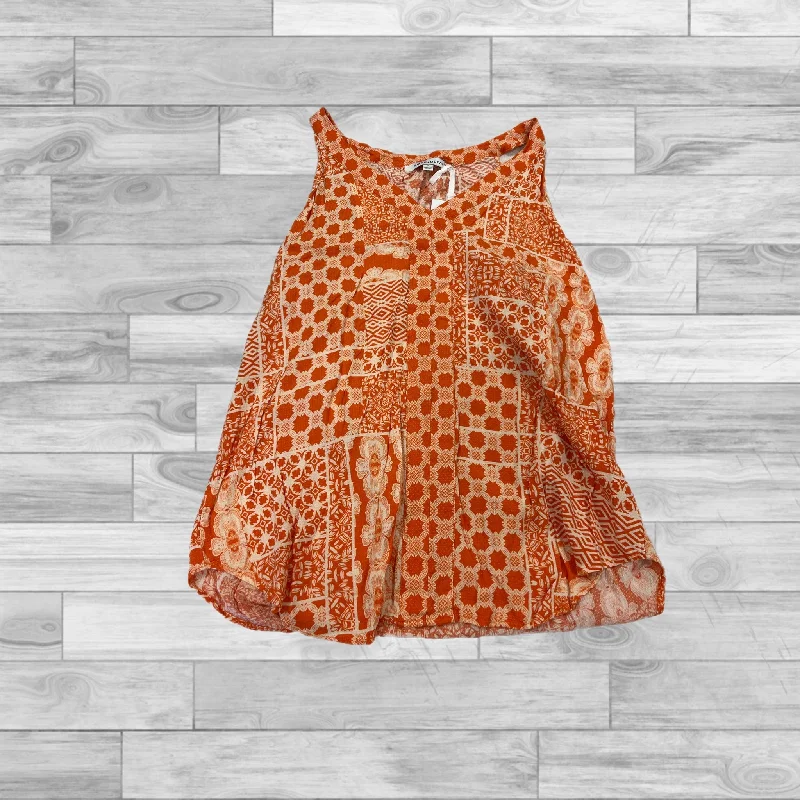 Top Sleeveless By Rose And Olive In Orange, Size: M