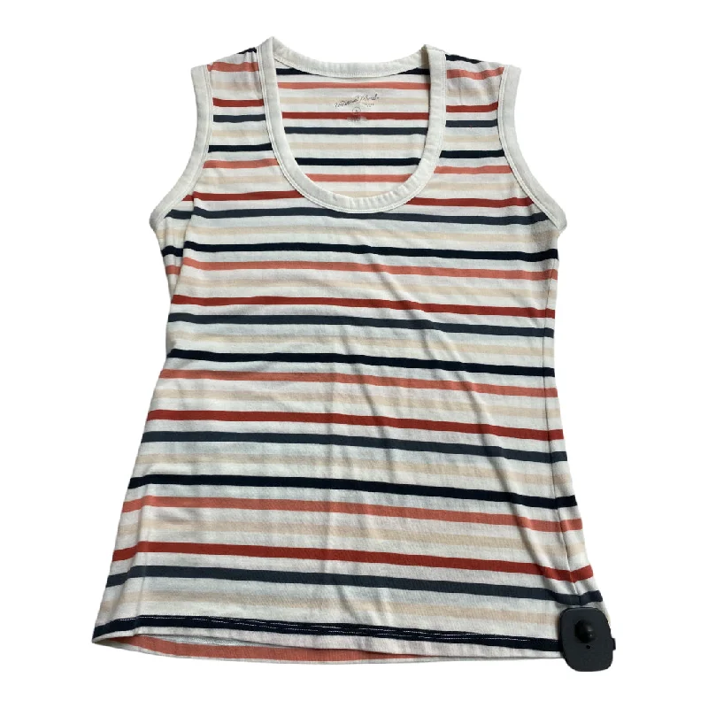 Top Sleeveless By Universal Thread In Striped Pattern, Size: S